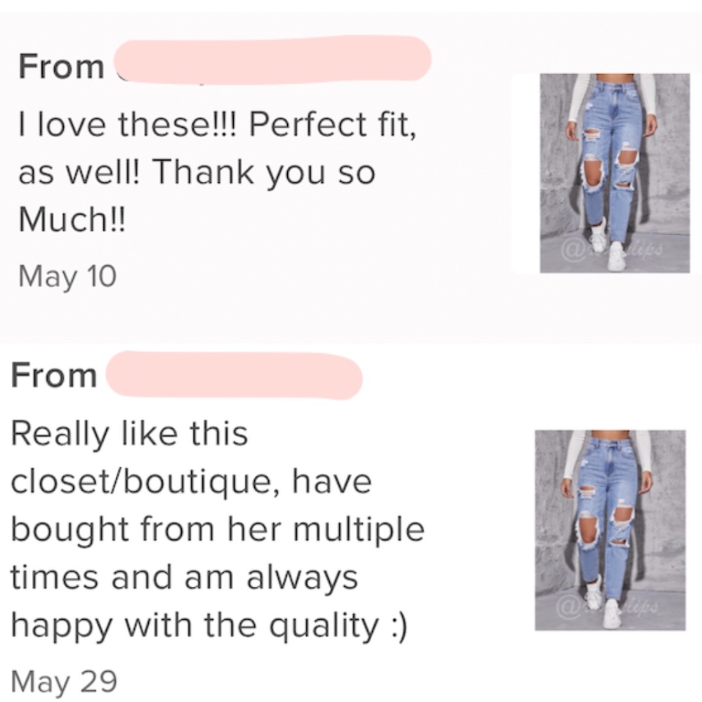 Light Wash Blue Jeans Distressed Ripped High Waist Raw Hem - Picture 7 of 7